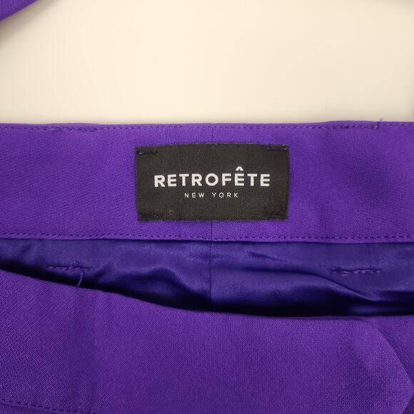 Retrofete Purple Pant Trouser Flare Size Small - Picture 7 of 7